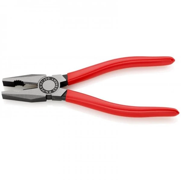 Knipex Kombizange Schwarz Atramentiert Mit Kunststoff überzogen 200 Mm, 03 01 200 - Image 2
