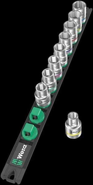Wera Zyklop Steckschlüsseleinsatz-Satz, 1/2" Nuss-Magnetleiste C 4, 05005460001 - Image 2