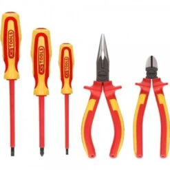KS Tools Zangen-Schraubendreher-Satz,5-tlg.ERGOTORQUE VDE , 117.1170