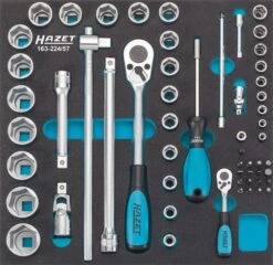 *Hazet Steckschlüssel- / Schraubendreher-Satz, 163-224/57