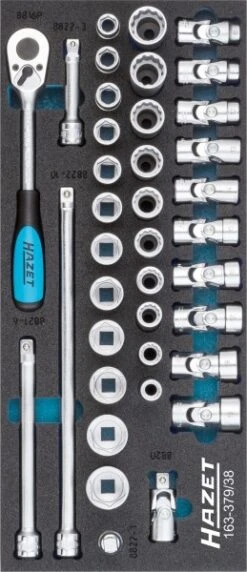 Hazet Steckschlüssel-Satz 163-379/38
