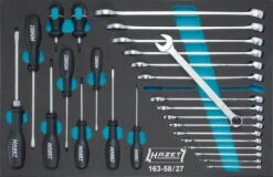 Hazet Werkzeug-Satz Ring-Maulschlüssel, 163-58/27