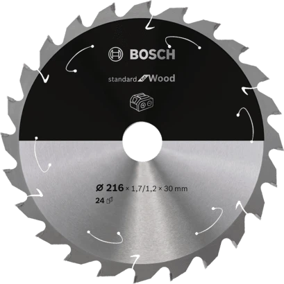 Bosch Kreissägeblatt Standard For Wood, 254 x 30, 48 Zähne, 2608842239