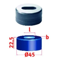Metallkraft Langlochmatrize Nr.45 6,8 X 30,3 Mm, 388946,8X30,3