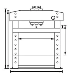 Unicraft Hydraulische Werkstattpresse WPP 15 E, 6300016