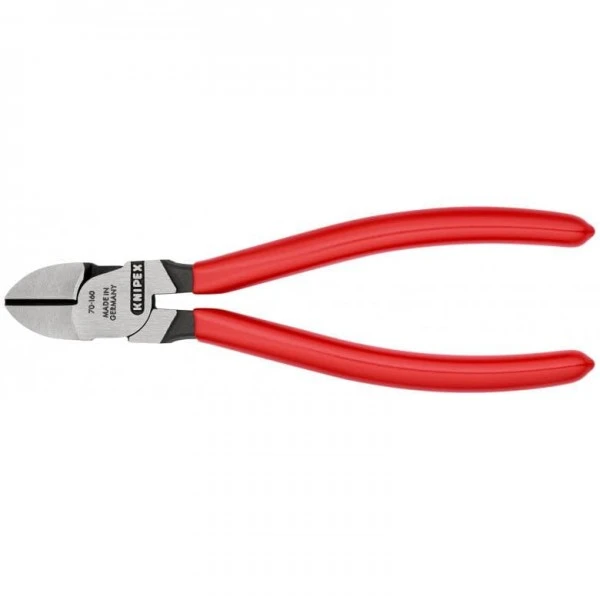 Knipex Seitenschneider Schwarz Atramentiert Mit Kunststoff überzogen 160 Mm, 70 01 160 - Image 3