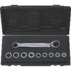 KS Tools GEAR+Doppelringschlüssel-Satz,r/l,10tlg.8-17mm, 503.4645
