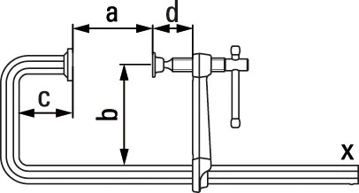 Bessey Hochleistungszwinge In U-Form SGU 300/140