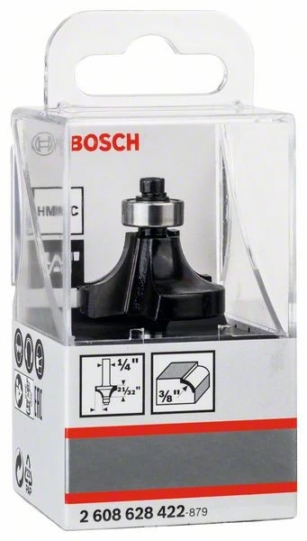 Bosch Abrundfräser, 1/4 Zoll, R1 9,5 mm, D 31,8mm, L 16,2 mm, G 57 mm 2608628422 - Image 2