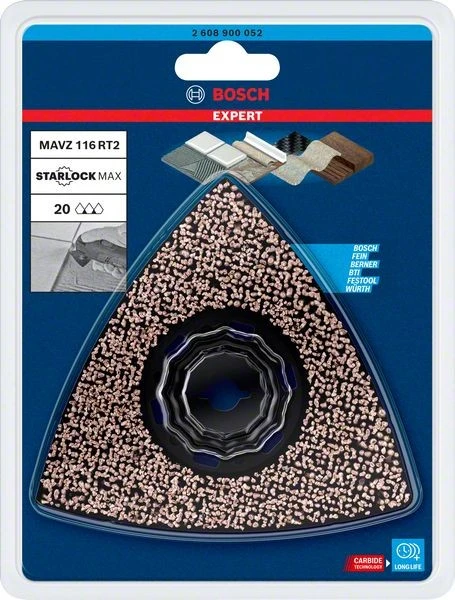 Bosch EXPERT Sanding Plate MAVZ 116 RT2 Blatt, 116 mm 2608900052 - Image 4