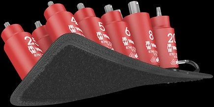 Wera Steckschlüsseleinsatz-Satz, Isoliert Belt B VDE 1, 05004930001 - Image 2