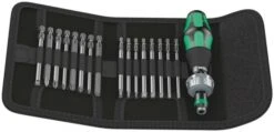 Wera Falttasche Mit 89 Mm Langen Bits Kraftform Kompakt 60 RA, 05051040001